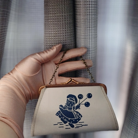 Vintage Retro Cat Purse - Picture 3 of 9